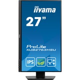 iiyama ProLite XUB2763HSU-B1 écran plat de PC 68,6 cm (27") 1920 x 1080 pixels Full HD LED Noir Moniteur  Noir (Mat), 68,6 cm (27"), 1920 x 1080 pixels, Full HD, LED, 3 ms, Noir