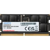 ADATA AD5S56008G-S module de mémoire 8 Go 1 x 8 Go DDR5 262-pin SO-DIMM, Mémoire vive Noir, 8 Go, 1 x 8 Go, DDR5, 5600 MHz, 262-pin SO-DIMM