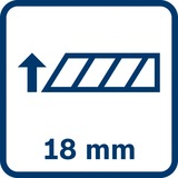 Bosch 1 600 A01 TH6 couteau à lame rétractable Noir, Bleu, Rouge, Cutter Bleu, 1,8 cm, 120 g