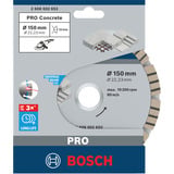 Bosch Disques à tronçonner diamantés Best for Concrete, Disque de coupe Béton, 15 cm, 2,22 cm, 2,4 mm