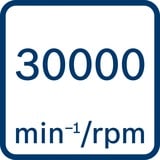 Bosch GCU 18V-30 PROFESSIONAL 30000 tr/min Noir, Bleu, Rouge, Acier inoxydable, Couteau rotatif Bleu/Noir, Visseuse, Poignée droite, 1/4", Noir, Bleu, Rouge, Acier inoxydable, Sans brosse, IPX5