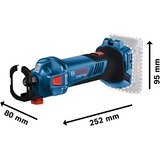 Bosch GCU 18V-30 PROFESSIONAL 30000 tr/min Noir, Bleu, Rouge, Acier inoxydable, Couteau rotatif Bleu/Noir, Visseuse, Poignée droite, 1/4", Noir, Bleu, Rouge, Acier inoxydable, Sans brosse, IPX5
