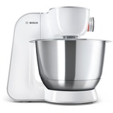 Bosch MUM58231 robot de cuisine 1000 W 3,9 L Blanc Blanc/Argent, 3,9 L, Blanc, 3 disques, Acier inoxydable, Plastique, Acier inoxydable, 1000 W