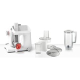 Bosch MUM58231 robot de cuisine 1000 W 3,9 L Blanc Blanc/Argent, 3,9 L, Blanc, 3 disques, Acier inoxydable, Plastique, Acier inoxydable, 1000 W