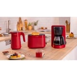 Bosch TWK2M164 bouilloire 1,7 L 2400 W Noir, Gris, Rouge Rouge, 1,7 L, 2400 W, Noir, Gris, Rouge, Plastique, Indicateur de niveau d'eau, Arrêt de sécurité en cas de surchauffe