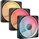Corsair iCUE LINK LX120-R RGB Reverse Starter kit ventilateurs de boîtier Noir, 3 pièces, 120 x 120 x 25 mm, PWM