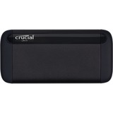 Crucial X8 2000 Go Noir, SSD Noir, 2000 Go, USB Type-C, 3.2 Gen 2 (3.1 Gen 2), 1050 Mo/s, Noir