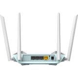 D-Link R15 Routeur EAGLE PRO AI AX1500 Wi-Fi 6 (802.11ax), Bi-bande (2,4 GHz / 5 GHz), Ethernet/LAN, Blanc, Routeur