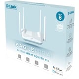 D-Link R15 Routeur EAGLE PRO AI AX1500 Wi-Fi 6 (802.11ax), Bi-bande (2,4 GHz / 5 GHz), Ethernet/LAN, Blanc, Routeur