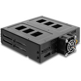 DeLOCK Cadre amovible 5,25″ pour 6 x 2,5″ HDD / SSD SATA ou SAS avec serrure, Cadre de montage 