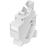 Digitus Boîtier Keystone pour montage sur rail DIN, IP20 Blanc