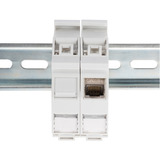 Digitus Boîtier Keystone pour montage sur rail DIN, IP20 Blanc