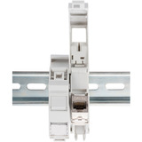 Digitus Boîtier Keystone pour montage sur rail DIN, IP20 Blanc