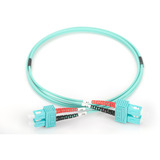 Digitus Câble de raccordement LWL, duplex, connecteur SC > SC, multimode OM3 Turquoise