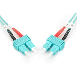Digitus Câble de raccordement LWL, duplex, connecteur SC > SC, multimode OM3 Turquoise
