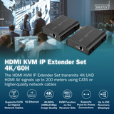 Digitus DS-55355, Switch KVM Noir