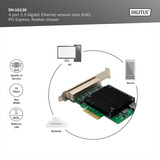 Digitus Ethernet 4 ports 2,5G, Carte réseau 