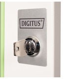 Digitus Porte avant en verre pour armoire murale 19" 7U série Unique, Panneau avant Gris