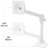 Ergotron Bras pour moniteur NX, Support de moniteur Blanc