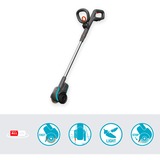 GARDENA EasyWeed brosse à désherber sans fil 1800/18V P4A Solo, Désherbeur Gris/Turquoise, Batterie et chargeur non inclus, POWER FOR ALL ALLIANCE