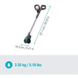 GARDENA EasyWeed brosse à désherber sans fil 1800/18V P4A Solo, Désherbeur Gris/Turquoise, Batterie et chargeur non inclus, POWER FOR ALL ALLIANCE