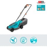 GARDENA Tondeuse à accu PowerMax 30/18V P4A solo, Tondeuse à gazon Noir/Turquoise
