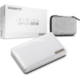 GIGABYTE Vision Drive 1 To SSD externe Blanc, GP-VSD1TB, USB-C 3.2 (10 Gbit/s)