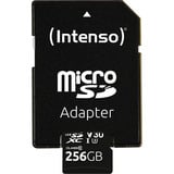 Intenso UHS-I Professional 256 GB microSDXC, Carte mémoire Noir