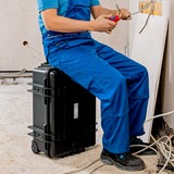 KNIPEX Coffret à outils "Robust45 Move" Électrique, 63 pièces, Set d'outils Noir