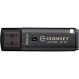 Kingston IronKey Locker+ 50 G2 256 GB, Clé USB Anthracite
