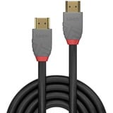 Lindy Câble HDMI High Speed, Anthra Line, 3m Noir, Anthra Line, 3m, 3 m, HDMI Type A (Standard), HDMI Type A (Standard), 4096 x 2160 pixels, 18 Gbit/s, Noir, Gris