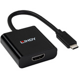 Lindy Convertisseur USB Type C vers HDMI 4K60, Adaptateur Noir