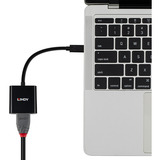 Lindy Convertisseur USB Type C vers HDMI 4K60, Adaptateur Noir