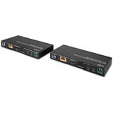 Lindy Extender HDBaseT Cat.6 HDMI 4K60, Audio, IR & RS-232 avec ARC, 70m, Extension HDMI Noir, Audio, IR & RS-232 avec ARC, 70m, 3840 x 2160 pixels, Émetteur et récepteur AV, 70 m, Avec fil, Noir, HDCP