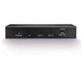 Lindy Splitter HDMI 18G, 2 Ports, Repartiteur HDMI Noir, 2 Ports, HDMI, 2x HDMI, 3840 x 2160 pixels, Noir, Métal, CE, FCC, RoHS, REACH, California Proposition 65