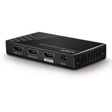 Lindy Splitter HDMI 18G, 2 Ports, Repartiteur HDMI Noir, 2 Ports, HDMI, 2x HDMI, 3840 x 2160 pixels, Noir, Métal, CE, FCC, RoHS, REACH, California Proposition 65