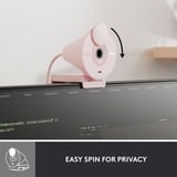 Logitech Brio 300, Webcam Rose