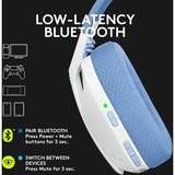 Logitech G435 LIGHTSPEED casque gaming over-ear Blanc
