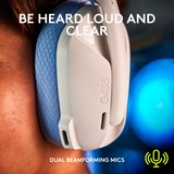 Logitech G435 LIGHTSPEED casque gaming over-ear Blanc