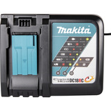 Makita Kit combo batterie DLX2533TJ, perceuse-visseuse sans fil DDF489Z + clé à chocs sans fil DTW300Z, 18 volts, Tournevis Bleu/Noir