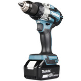 Makita Kit combo batterie DLX2533TJ, perceuse-visseuse sans fil DDF489Z + clé à chocs sans fil DTW300Z, 18 volts, Tournevis Bleu/Noir