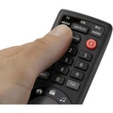 One for all Smart Control 5 télécommande IR Wireless Acoustique, Cable, DTT, DVD/Blu-ray, console de jeux, Système home cinema, IPTV, Media player, SAT, STB, TNT, TV, Boitier décodeur TV Appuyez sur les boutons, Commande à distance Noir, Acoustique, Cable, DTT, DVD/Blu-ray, console de jeux, Système home cinema, IPTV, Media player,..., IR Wireless, Appuyez sur les boutons, Noir