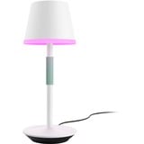 Philips Hue Lampe à poser portable Hue Go Blanc, Philips Hue White and Color ambiance Lampe à poser portable Hue Go, Lampe de table intelligente, Bluetooth, Blanc, LED, Métal, Ampoule(s) non remplaçable(s)