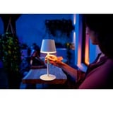 Philips Hue Lampe à poser portable Hue Go Blanc, Philips Hue White and Color ambiance Lampe à poser portable Hue Go, Lampe de table intelligente, Bluetooth, Blanc, LED, Métal, Ampoule(s) non remplaçable(s)