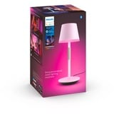 Philips Hue Lampe à poser portable Hue Go Blanc, Philips Hue White and Color ambiance Lampe à poser portable Hue Go, Lampe de table intelligente, Bluetooth, Blanc, LED, Métal, Ampoule(s) non remplaçable(s)