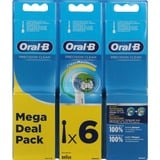 Procter & Gamble Precision Clean 80339528 tête de brosses 6 pièce(s) Blanc, Tête brosse à dent électrique Blanc, 6 pièce(s), Blanc, CleanMaximiser, Allemagne, Oral-B, 32,7 g