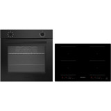 Respekta 15110000000726, Jeu de cuisinière Noir