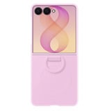 Samsung Coque avec anneau magnétique en silicone, Housse smartphone Rose