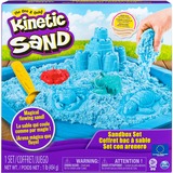 Spin Master SABLE À MODELER KINETIC SAND - COFFRET CHÂTEAU BAC À SABLE 454 G + 4 ACCESSOIRES - Sculpte à l'Infini ce Sable à Modeler, Sable Coloré & Naturel, comme de la Pâte à Modeler - Jouet Enfant 3 Ans et +, Jeu de sable