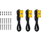 Thermaltake CT140 EX ARGB Sync PC Cooling Fan Bumblebee ventilateurs de boîtier Jaune, 3 pièces, 140 x 140 x 25 mm, PWM